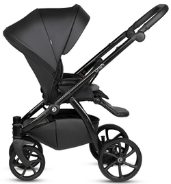Детская коляска Tutis Uno 5 Plus Leather collection 3 в 1 1402699 Jet Black