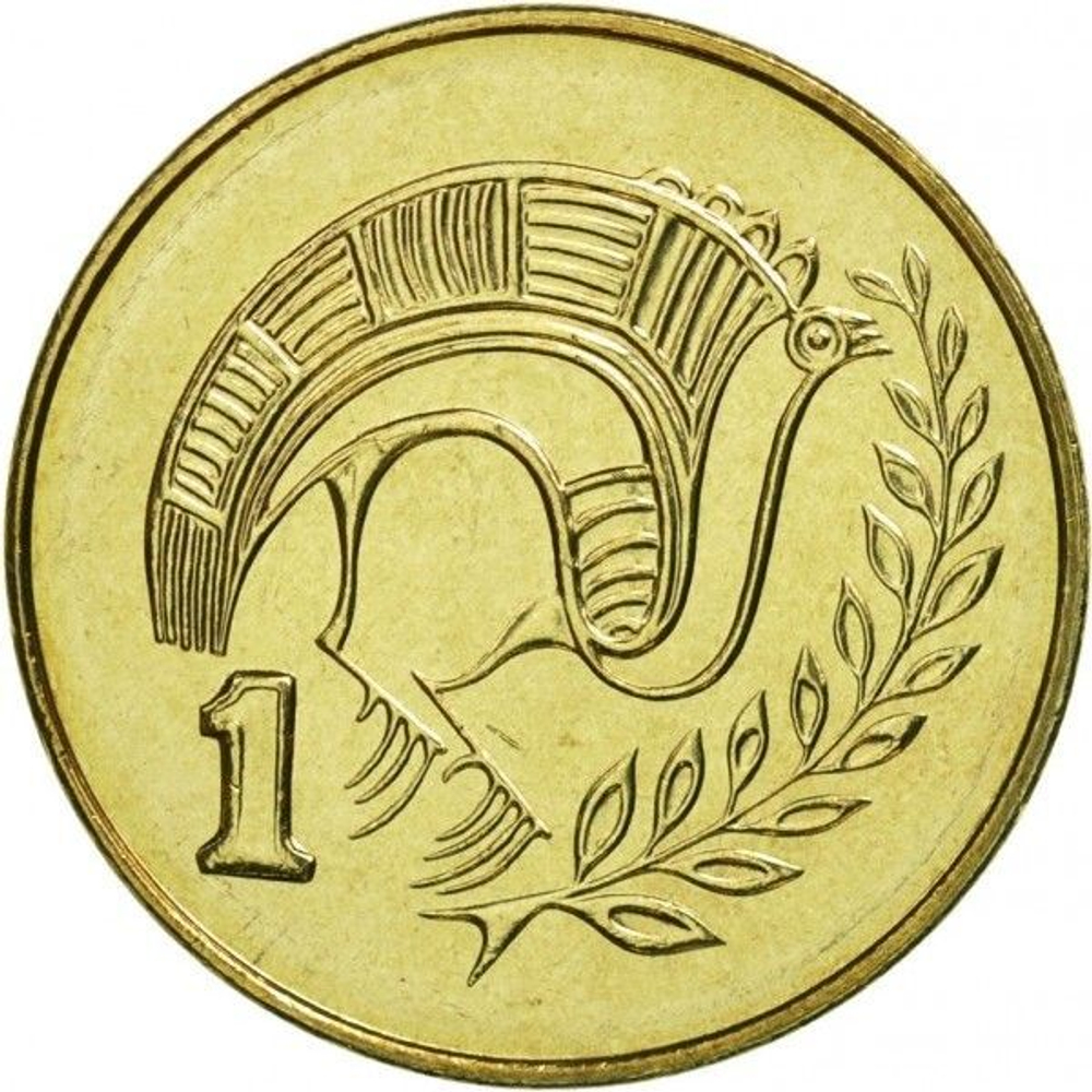 Cyprus, 1 Cent (Type 2 Coat of Arms), 2004, BU