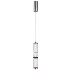 5456/12L L-VISION ODL_EX26 045 темный сатин.никель/терракот/черный Подвес LED 12W 4000K COLLIER