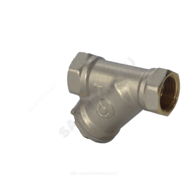 Фильтр сетчатый Y-образный латунь никель Ду 20 Ру25 3/4" ВР 46Б5фт1 VALFEX VF.192.LN0.034