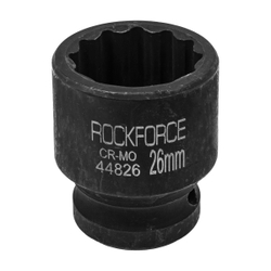 Головка ударная 26мм 12гр. 1/2'' RockForce RF-44826