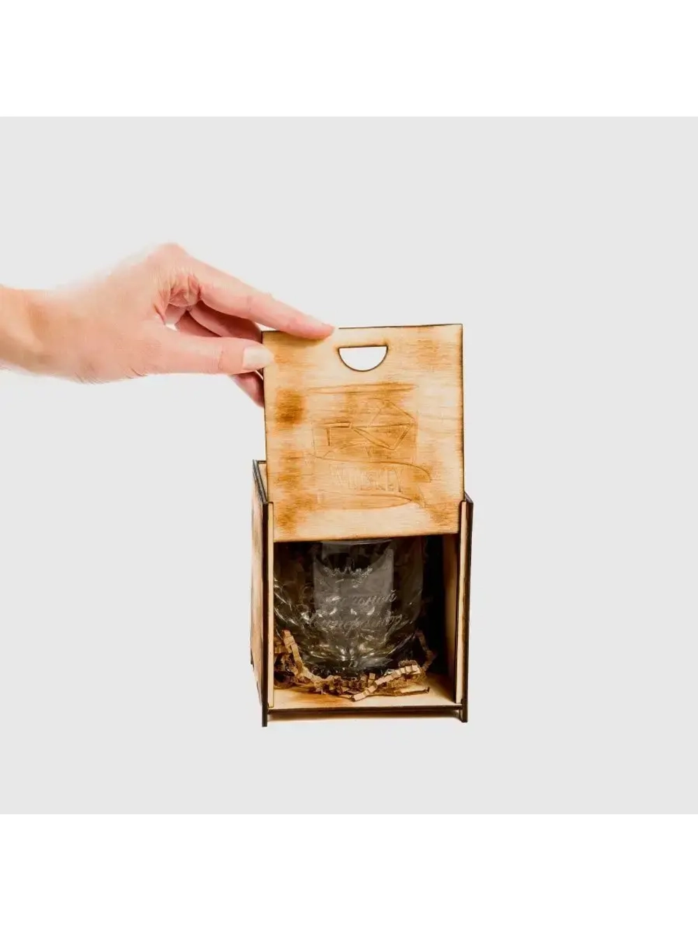 Стакан для виски "Шальной император" в подарочной коробке