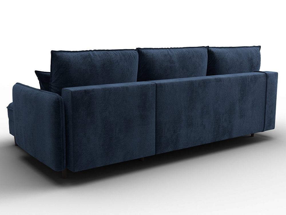 Диван угловой Лига-064 НПБ угол универсальный ВЕЛЮР TOWER 13 синий