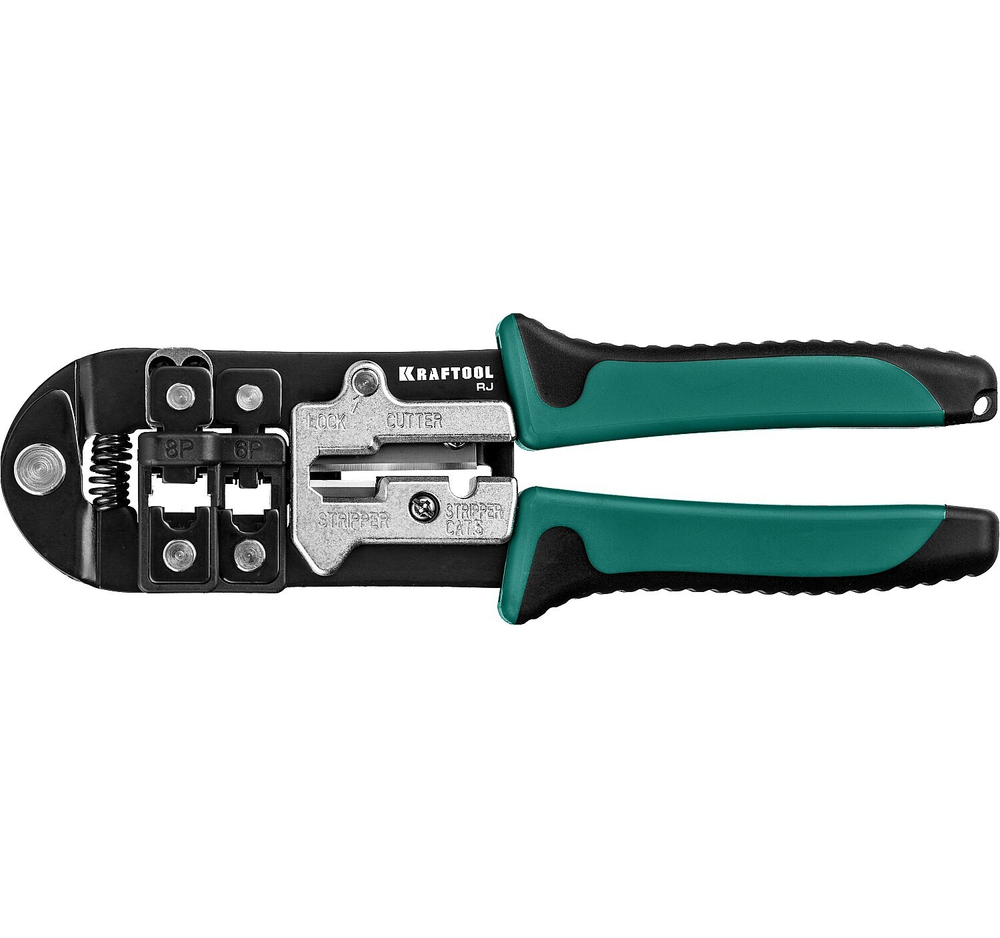KRAFTOOL RJ, (RJ45, RJ11,RJ12), универсальный кримпер (22699)