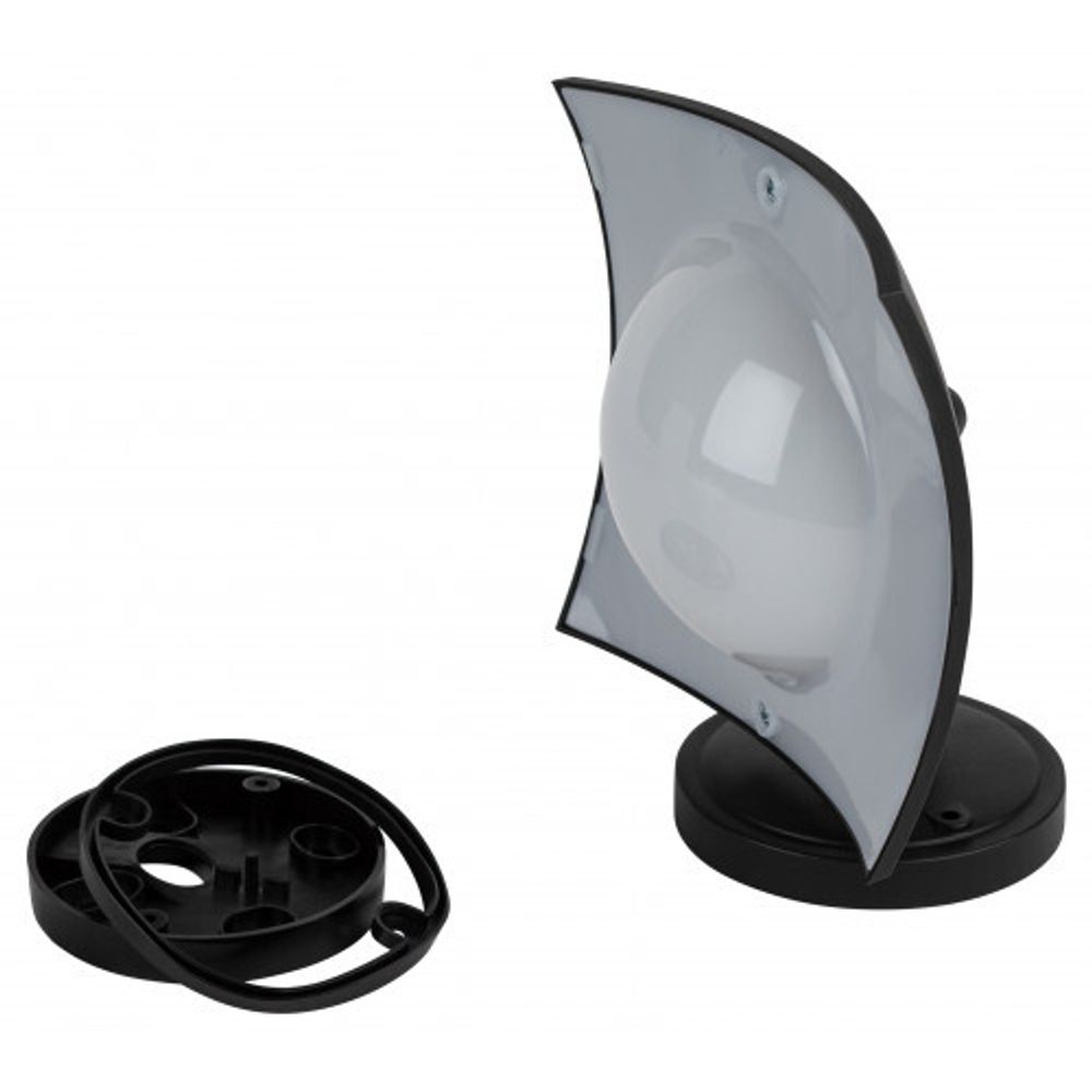 Садово-парковый светильник ЭРА ДБУ 07-8-004 Дели 4 черный 4 гранный настенный IP44 светодиодный 8Вт 6500K