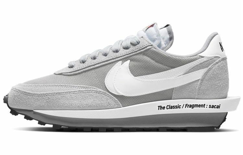 Кроссовки Fragment Design X Sacai X Nike Ldwaffle "Light Smoke Grey"