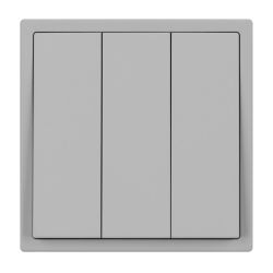 Механизм выключателя трехклавишный непроходной SWT-NOBE-MK03-SFPL-IS (230V, 10A) (Arlight, Никель) 061800
