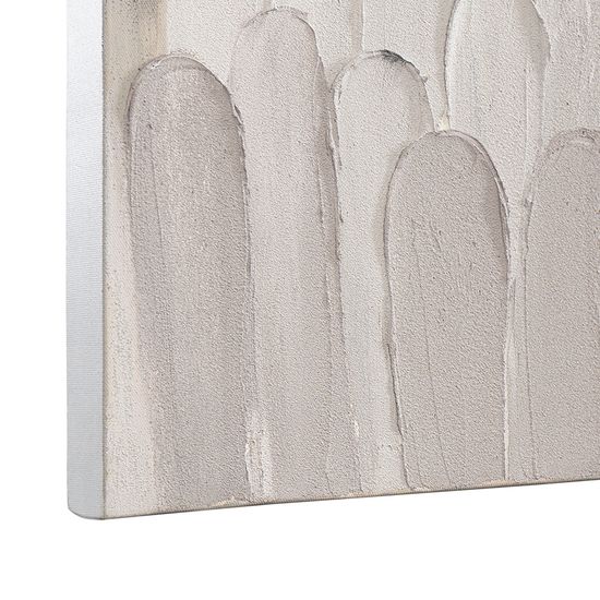 Панно декоративное с ручной росписью by feel, 140х70 см, черно-белое