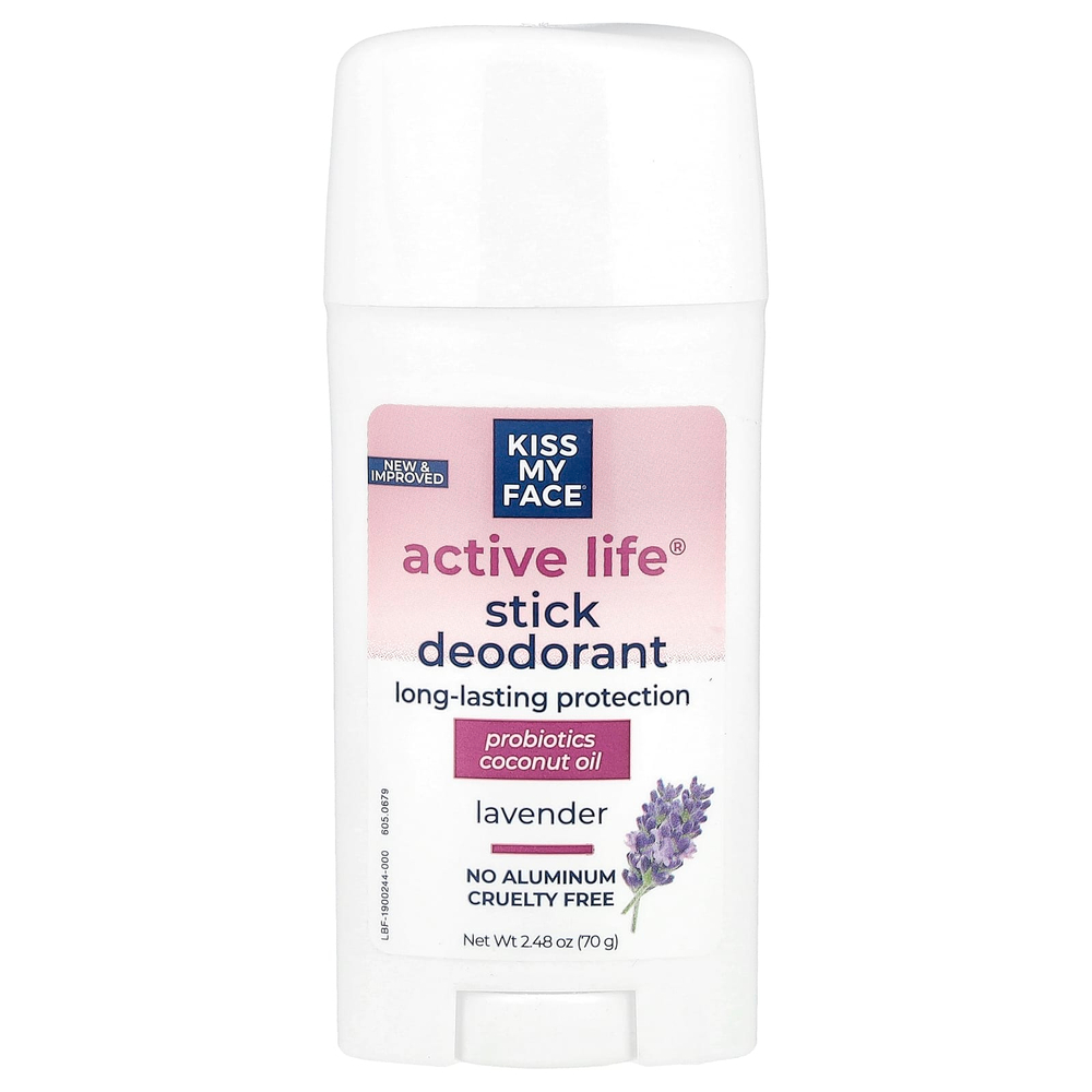 Kiss My Face, Active Life®, дезодорант-стик, лаванда, 70 г (2,48 унции)