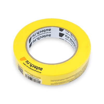 AuTech Маскирующая термостойкая лента, желтая, 120 градусов, 25мм x 50м
