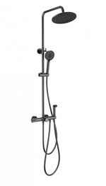 Душевая система с техническим душем и термостатом WONZON & WOGHAND, Темный графит (WW-B3097-A-BGG)