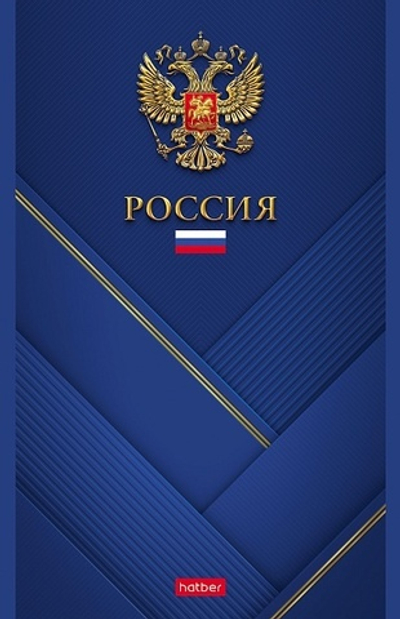 Блокнот на швейно-клеевом соед. Hatber Россия, A5, 80 г/м2, клетка, с рисунком, бумага, 96 л.