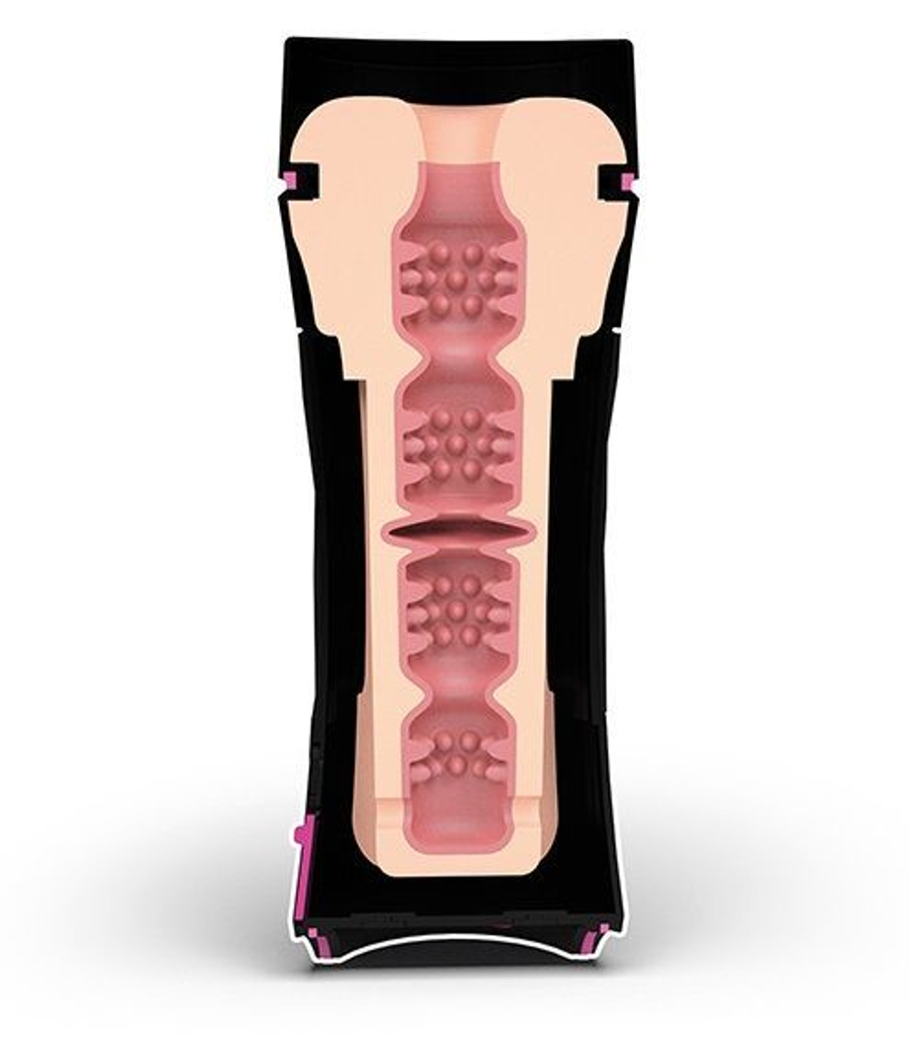 Мастурбатор MyStim Oh PUSH ME Donut с регулируемым вакуумом