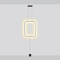 7022/27FLA HIGHTECH ODL25 283 Напольный светильник черный/металл/акрил IP20 LED 3000K 220V TEO