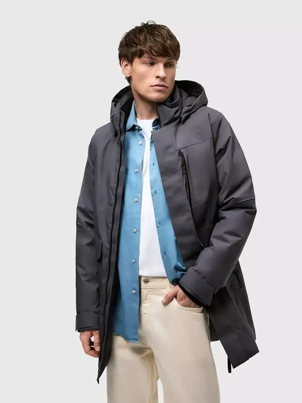 Парка мужская TIGIL NORPPA серый гравий