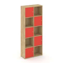 Locker plus Комплект №8 LK.K-008 Тиквуд Светлый/Красный 798*350*1983