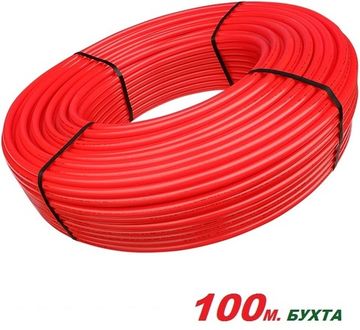 Труба полиэтиленовая Uni-Fitt 20х2.0 PE-RT/EVOH/PE-RT красная арт. 572U2010 в бухте 100 м