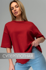 Женская футболка из футера Happyfox