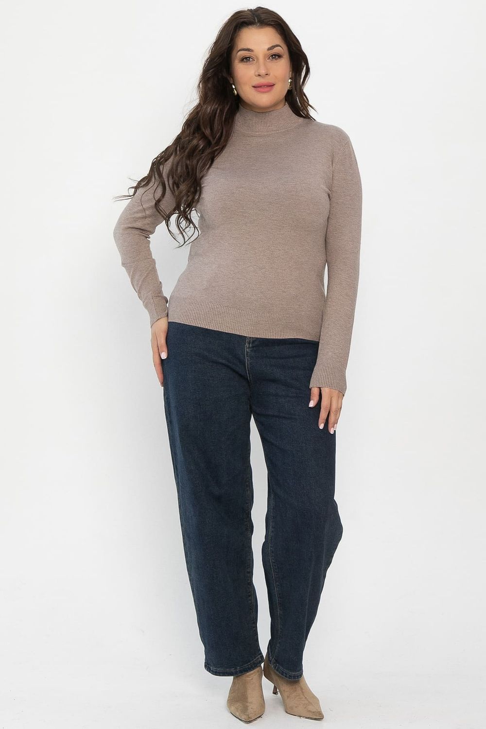 Водолазка Осенняя история (темно-бежевая) Б14569-20М LT Collection