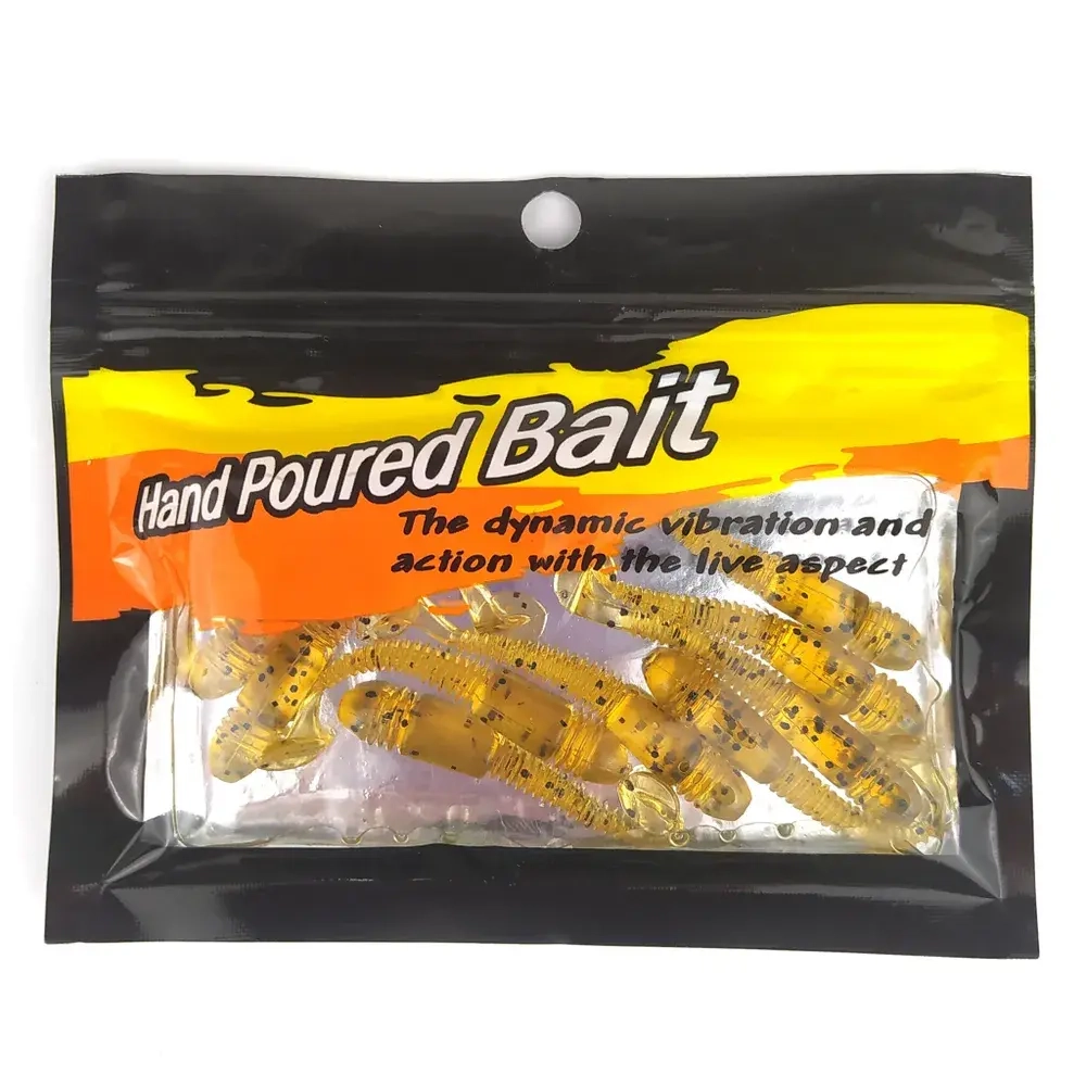 Виброхвост Hand Poured Bait (60мм, 1.3гр), 9шт/уп