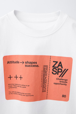 ZARA СПОРТИВНАЯ ФУТБОЛКА, БЕЛЫЙ