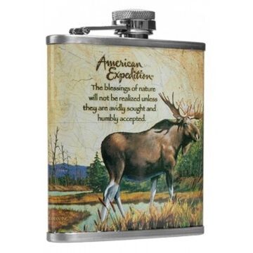 Фляжка Helios Лось 210 мл А01-3