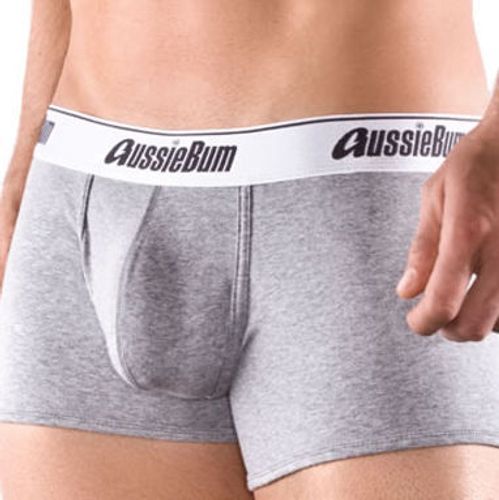 Мужские трусы боксеры Aussiebum Cotton Soft Hip Metro Grey