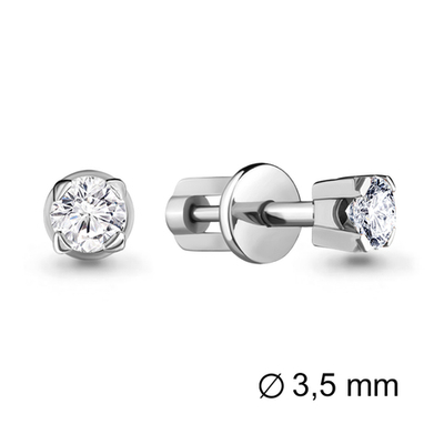 940205 Серьги из Золота с бриллиантами