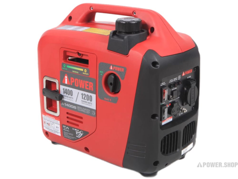 Инверторный бензиновый генератор A-iPower A1400IS с ручным запуском, 1.2 кВт, 230В