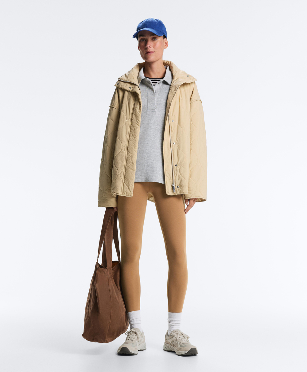 OYSHO Легинсы Evermove с высокой посадкой и длиной до щиколотки, пралине