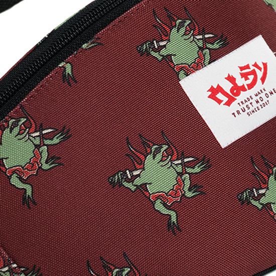 Поясная сумка OLDY. Жаба. Красный