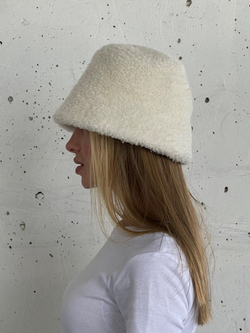 Премиальная Панама теплая из шерсти мериноса, белая, SilverFox