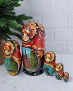 Матрешка Санкт-Петебург 15см 5 мест