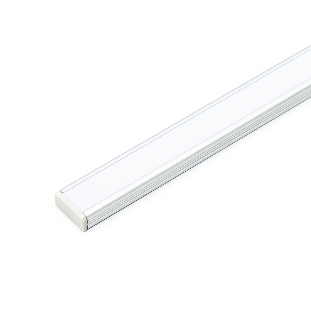 DLIGHT Светодиодный светильник FLAT без выключателя, 9.6 W/м, холодный, алюминий