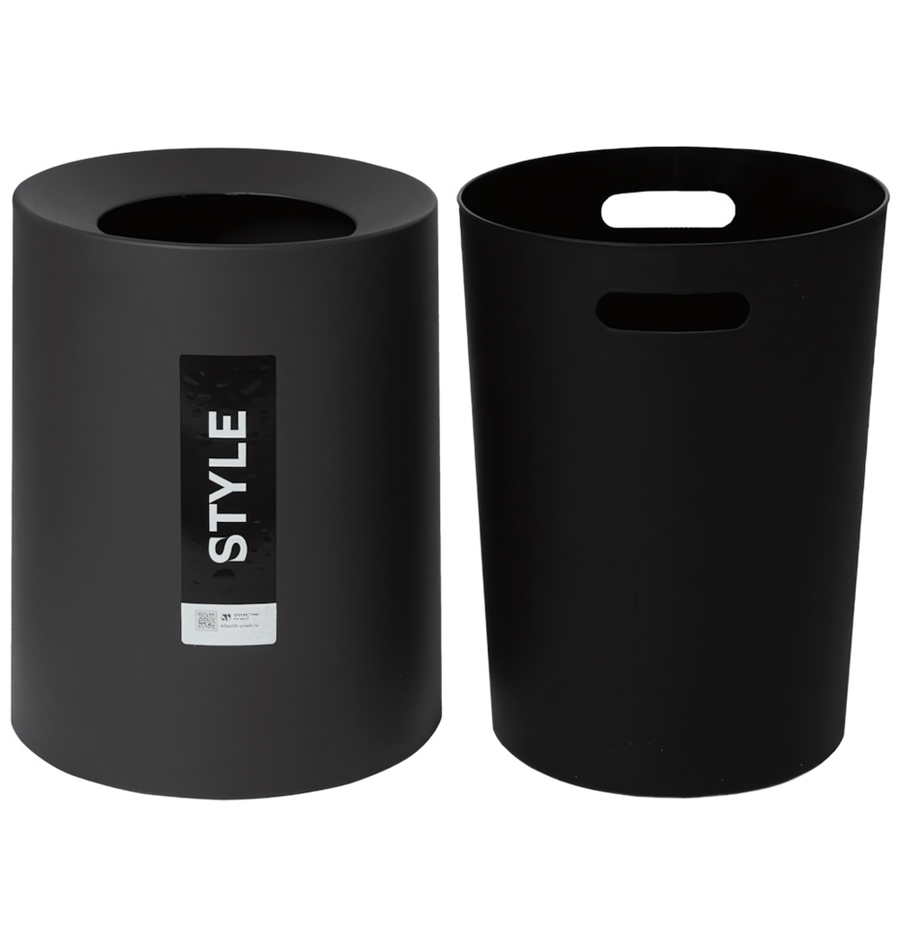 Корзина для бумаг "Sтилъ" 12л, 250*250*310мм (темно-серый)