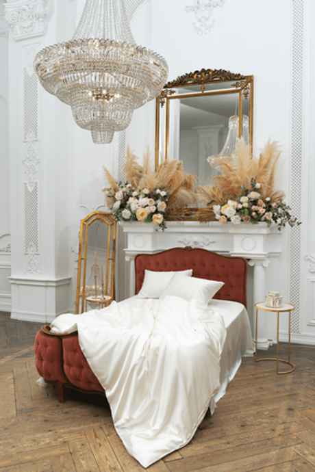 Простыня 260х280 German Grass Silk Bliss Creamy White