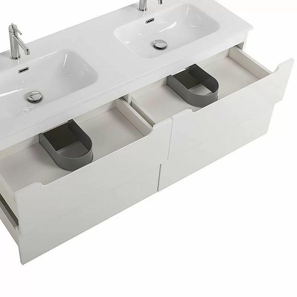 Тумба с раковиной BelBagno ETNA-1200-4C-SO-2-BL Bianco Lucido