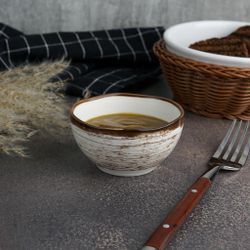 Соусник 125 мл d 8,2 см h4,4 см круглый фарфор Wood Fusion P.L. Proff Cuisine [6]