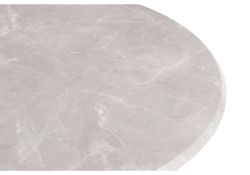 Деревянный стол Абилин 100х76 мрамор светло-серый / черный матовый