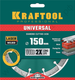 KRAFTOOL LASER-UNIVERSAL 150 мм (22.2 мм, 10х2.4мм), алмазный диск (36680-150)