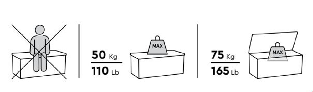 Пластиковый сундук Keter Deco deck 870 л brown