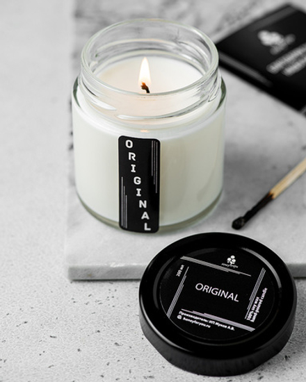 Свеча интерьерная из натурального соевого воска HoneyForYou Original