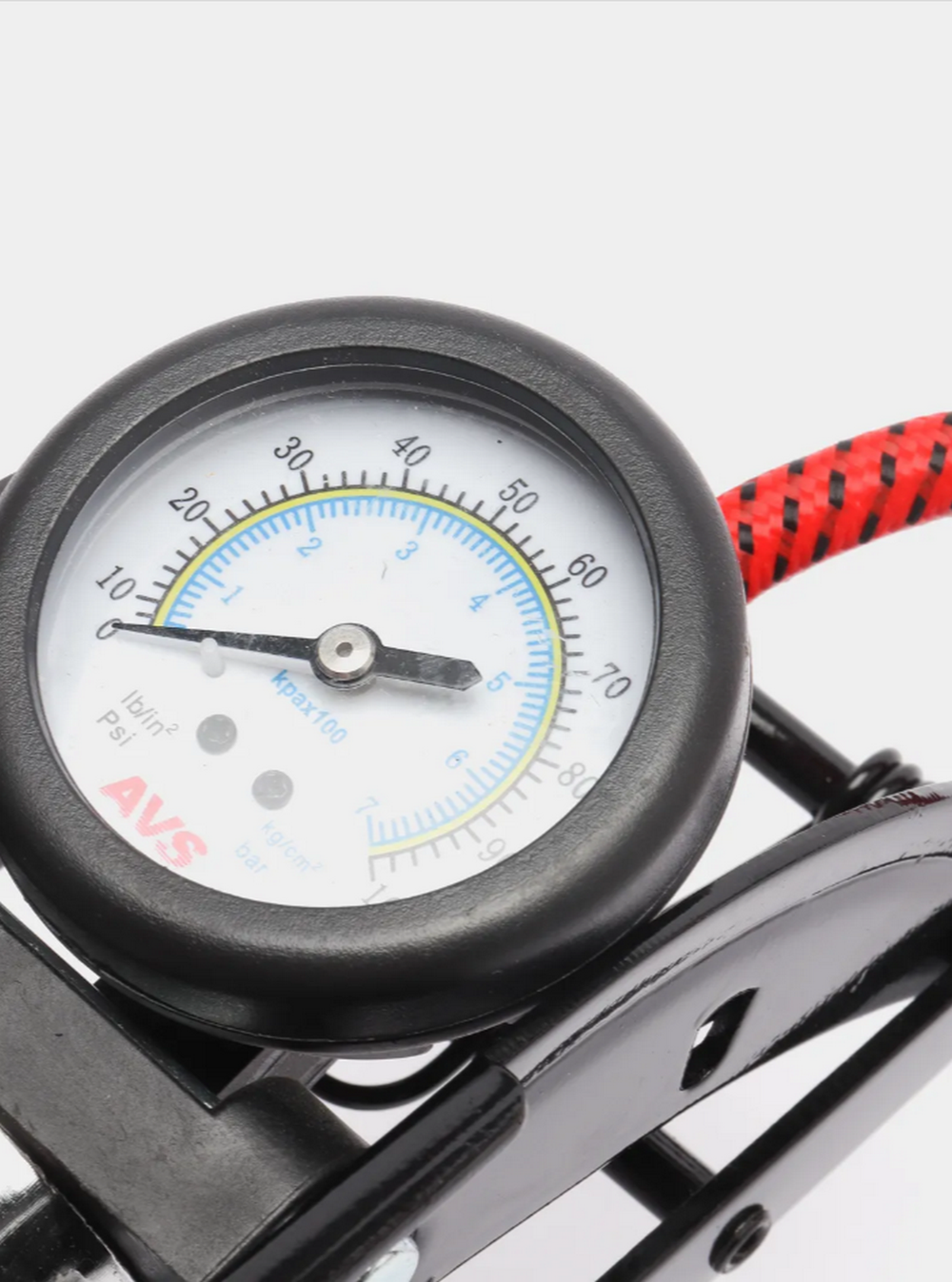 Насос ножной AVS FP03 усиленный с манометром