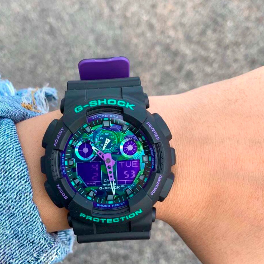 Мужские наручные часы Casio GA-100BL-1A