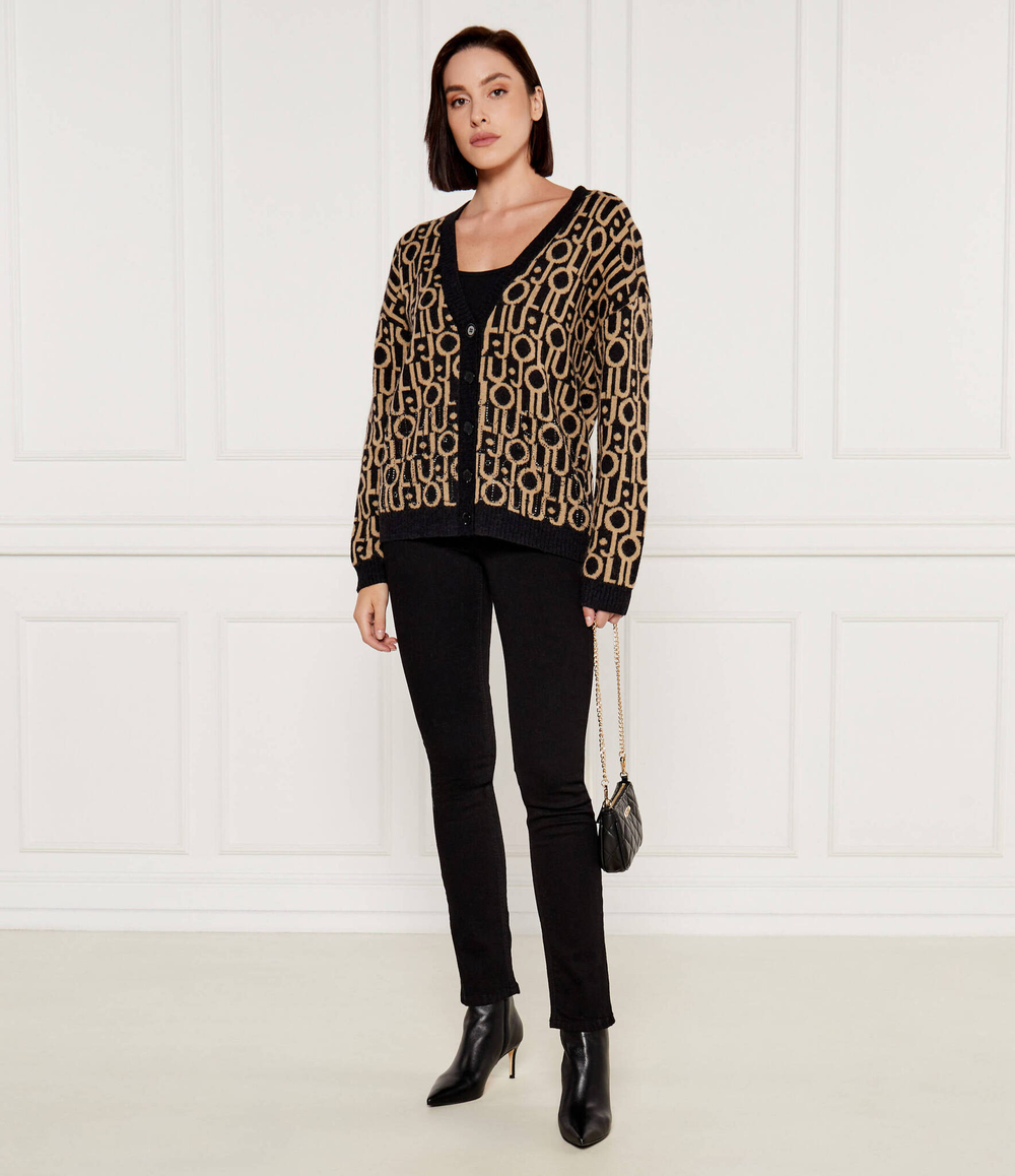 Шерстяной кардиган Liu Jo - бежевый(WF4460 MA30P)