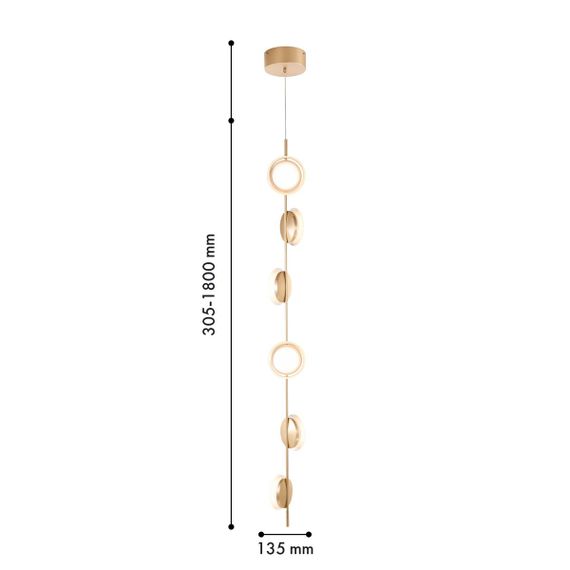 Подвесная светодиодная люстра Favourite Yo-yo 4334-6P1