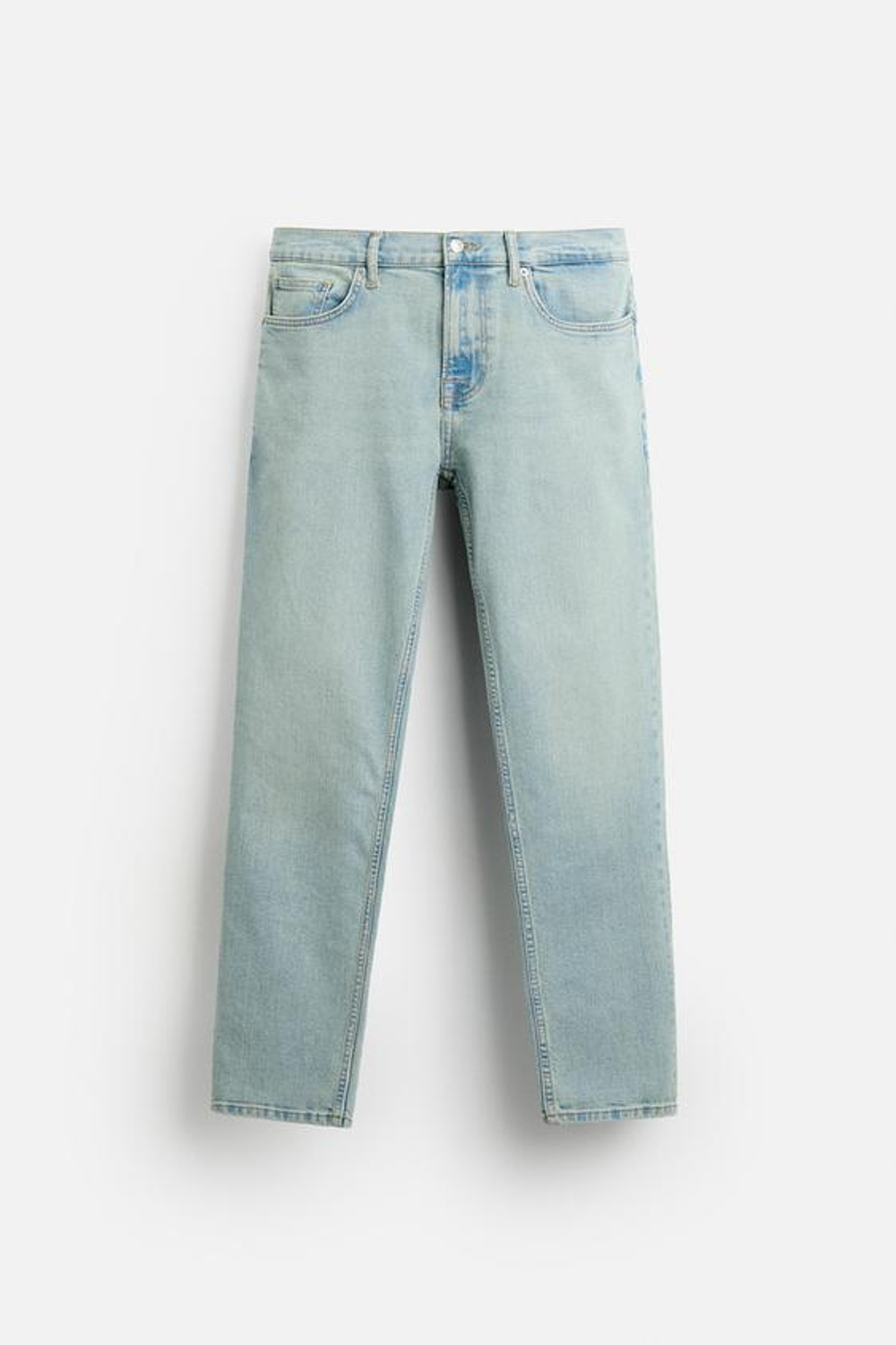 ZARA ДЖИНСЫ SLIM FIT, ГОЛУБОЙ