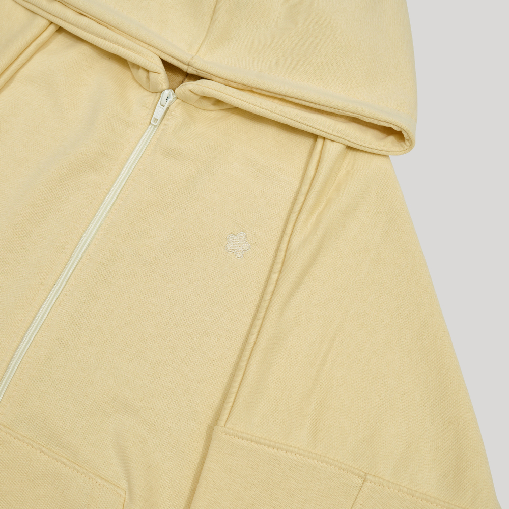 Zip-Up Hoodie LOGO Alabaster Gleam