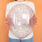 Конфетти фольга Цилиндр, Фуксия, Металлик, 0,2 см, 20 г. ВВ