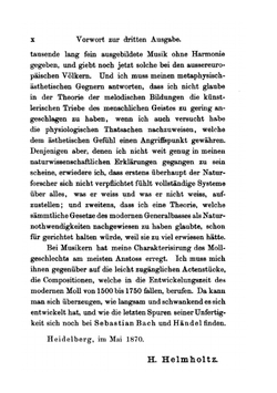 Die Lehre Von Den Tonempfindungen. Als Physiologische Grundlage Für Die Theorie Der Musik | H. von Helmholtz